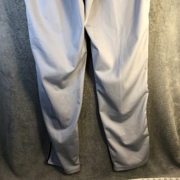Nike Swingman Dri-Fit Men's Med. Solid White Straight Leg Baseball Pants Pockets - Picture 8 of 13